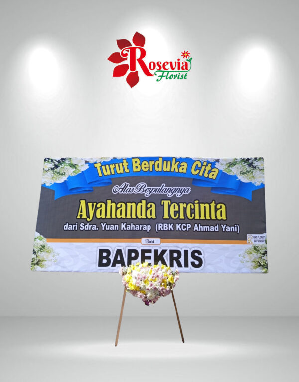Bunga Papan Ucapan Duka cita Palangkaraya