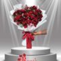 Buket Mawar Merah Eksklusif - Bunga bouquet Palangkaraya