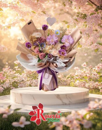 Buket Bunga “Lavender Blush Harmony” Palangkaraya